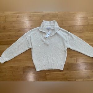 J. Crew Cream Turtleneck Sweater